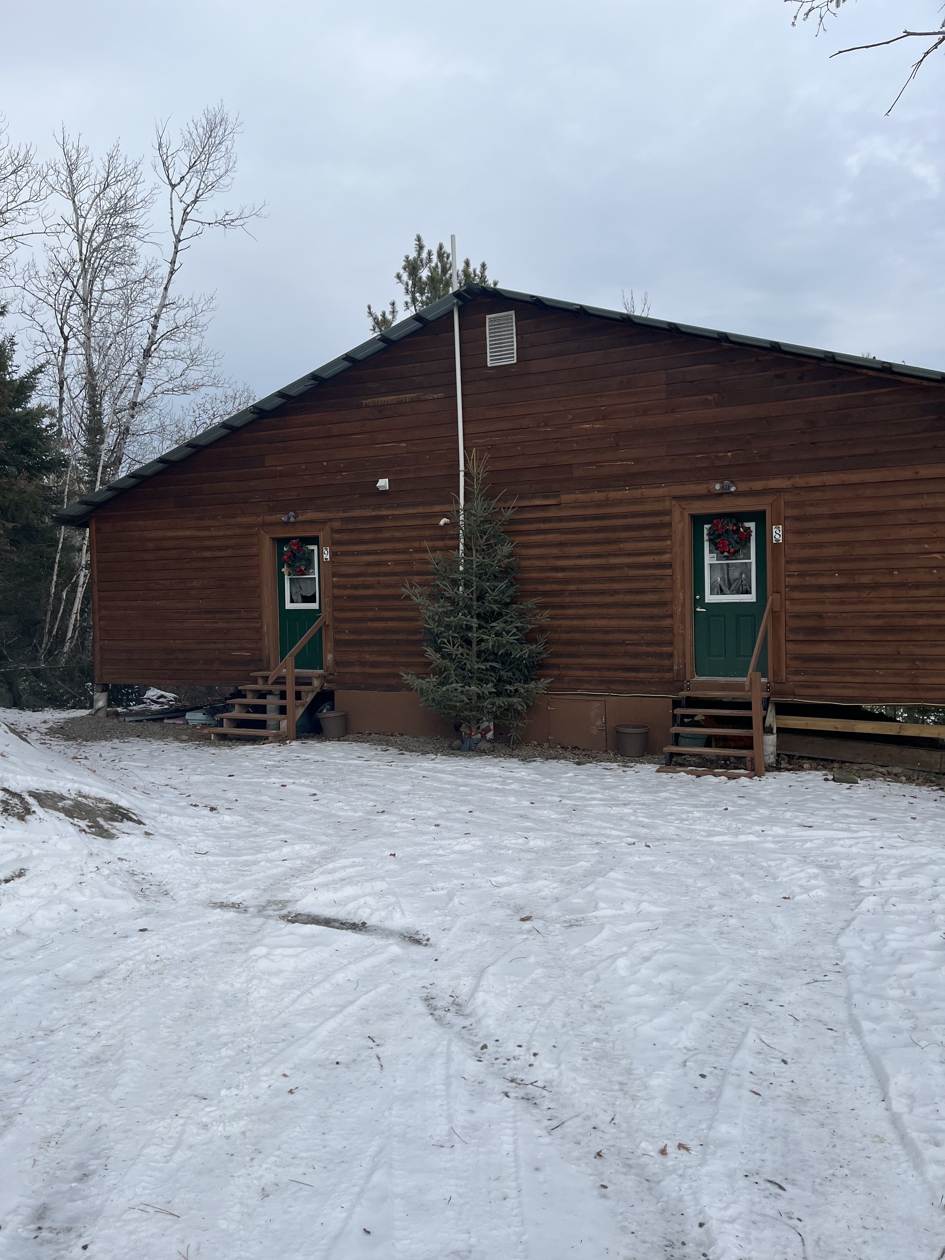 Entrance to side by side cabin 8 & 9