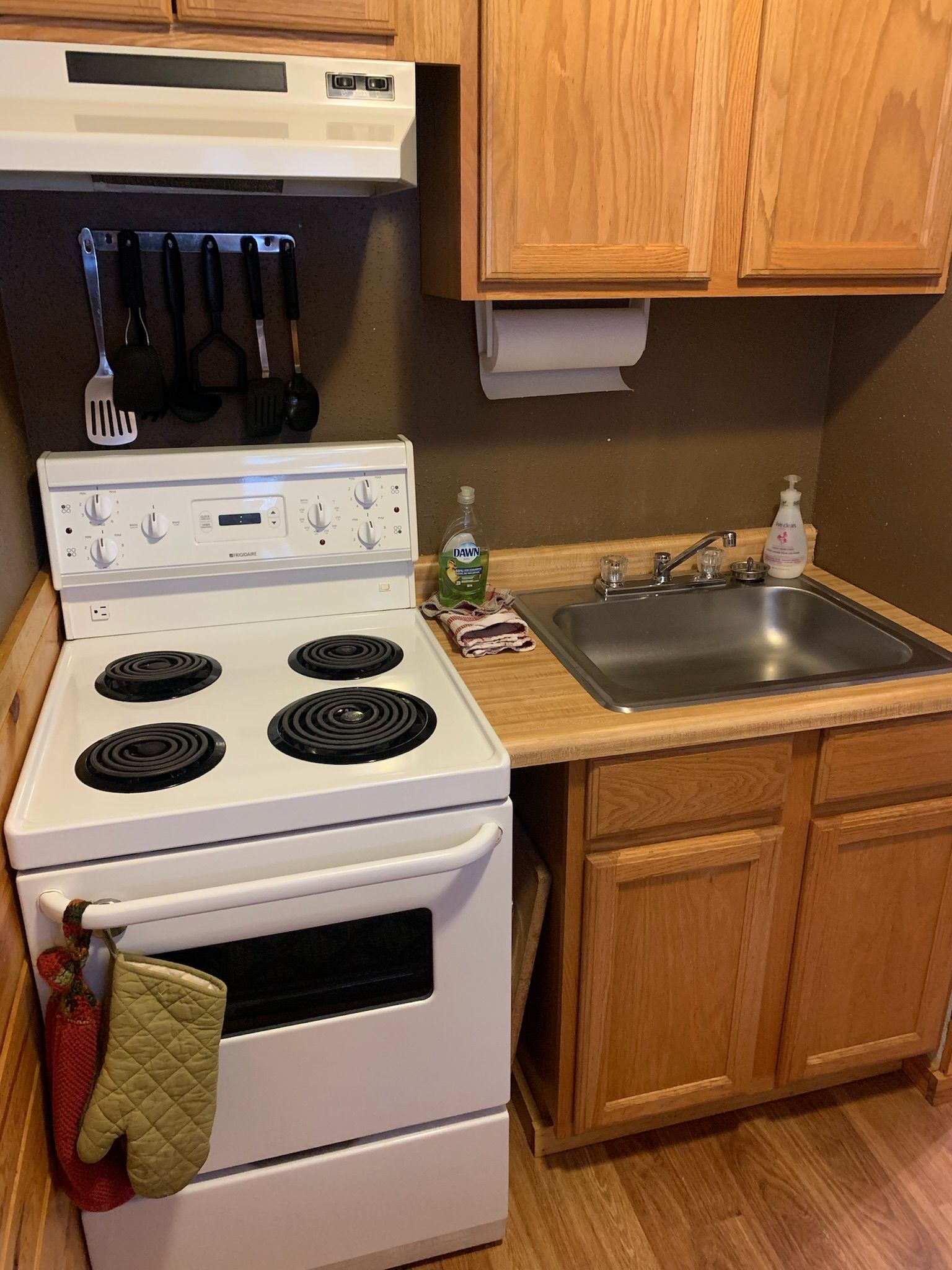 Motel kitchen