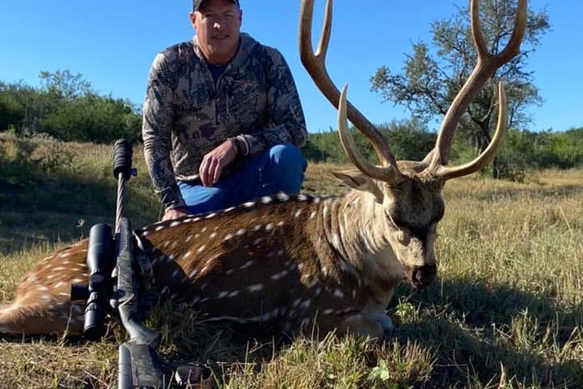 Trophy exotic taken with Rockin' B Outdoors